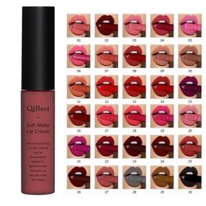 Qibest Waterproof Lipgloss Long Lasting Black Velv